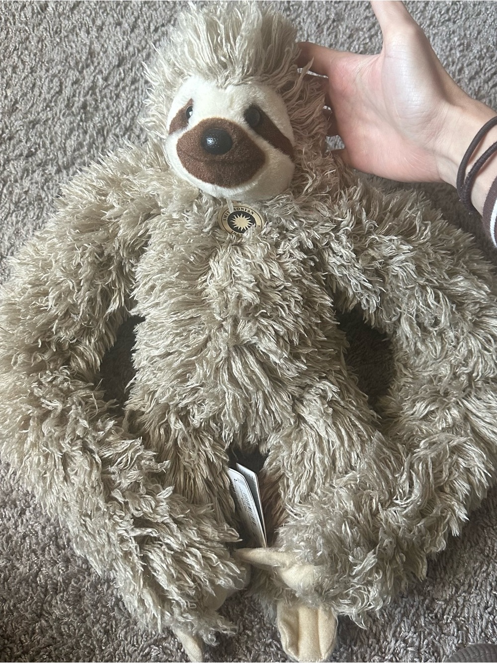Plush Sloth Stuffed Animal - Cream Cozy Cuddler